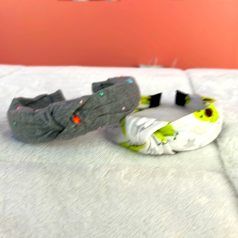 Two unique printed headbands